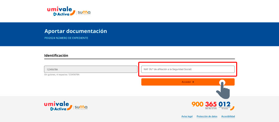 Acceso con NAF