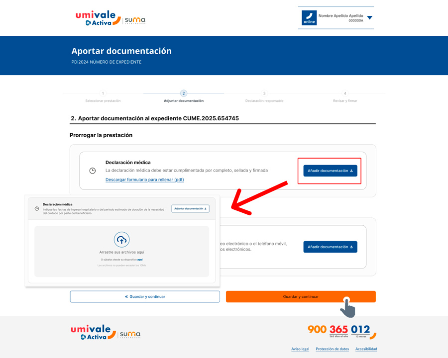Adjuntar documentación