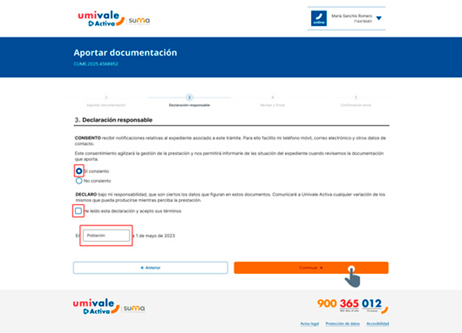 Declaración responsable