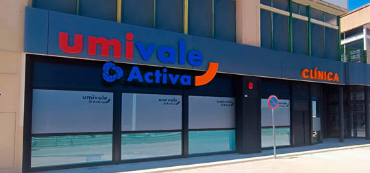 Fachada del centro Umivale Activa Cocentaina