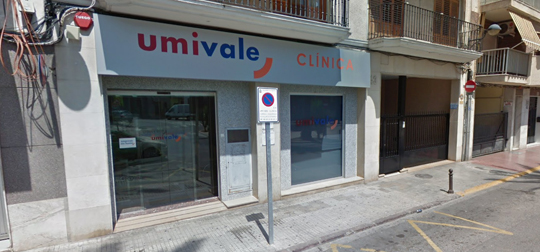 Fachada del centro Umivale Activa Algemesí