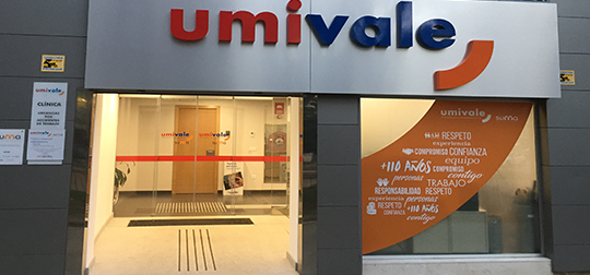 Fachada del centro Umivale Activa Madrid - Cuzco