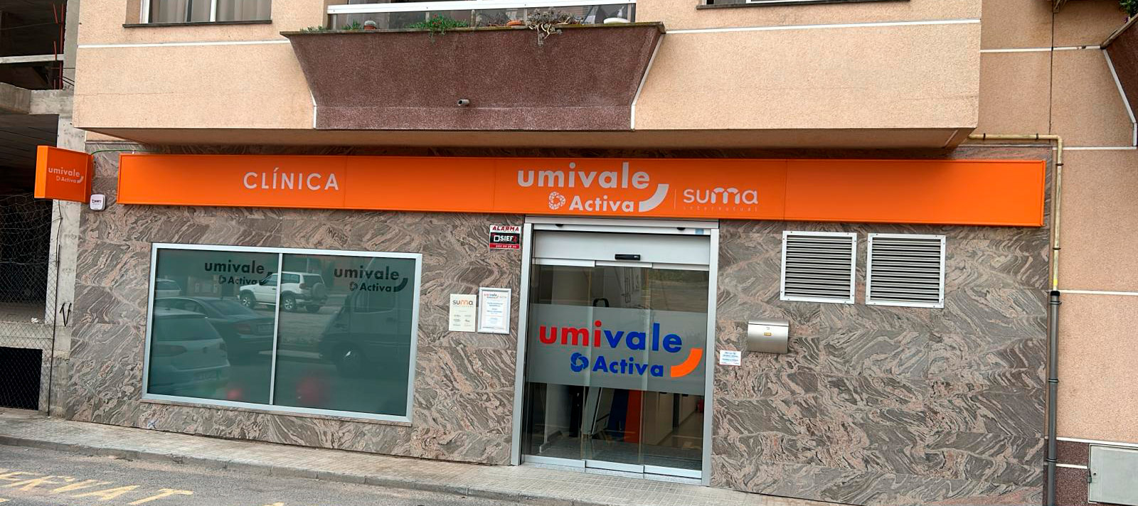 Fachada del centro Umivale Activa Móra d'Ebre